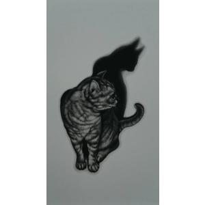 生田宏司　「Shadow　II」　　メゾチント