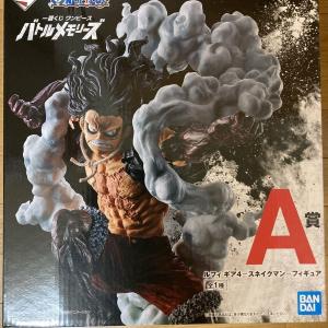 新品本物 1円 一番くじ ワンピース バトルメモリーズ A賞 ルフィ ギア4 スネイクマン フィギュア ワンピースフィギュア 303 コレクション 趣味