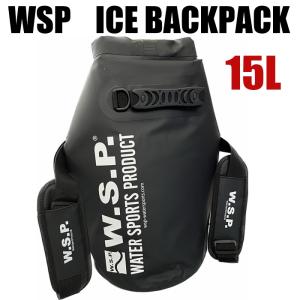 WSP アイスリュック ソフトクーラーバックパック 15L ブラック クーラーバッグ 防水リュック 保冷保温バッグ ドライバッグ｜gamusharana-sports