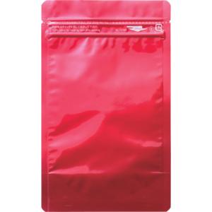 セイニチ　「ラミジップ」　アルミカラースタンドタイプ　赤　１６０×１２０＋３５　（５０枚入）　AL-1216R　1袋｜ganbariya-shop
