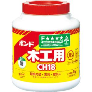 コニシ　ボンド木工用　ＣＨ１８　３ｋｇ（ポリ缶）　＃４０１４０　CH18-3 1個｜ganbariya-shop