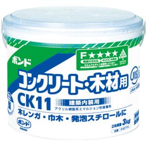 コニシ 床用接着剤 コンクリート・木材用ボンドＣＫ１１ 水性 ３ｋｇ（紙缶） ＃４２７１９ CK11-3 1缶｜ganbariya-shop