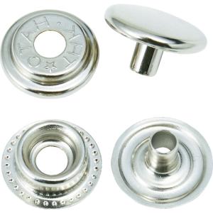 ＴＲＵＳＣＯ ハトメボタン ニッケルメッキ １５ｍｍ １０組入り P-THB15-NM 1Ｐｋ｜ganbariya-shop