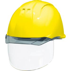 ＤＩＣ 透明バイザーヘルメット（シールド面付） ＡＰ１１ＥＶＯ−ＣＳＷ ＫＰ 黄色／スモーク AP11EVO-CSW-HA6-KP-Y/S 1個｜ganbariya-shop