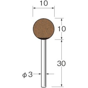 ■リューター 軸付砥石 G3416 1袋｜ganbariya-shop