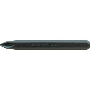 兼古製作所 アネックス インパクトドライバー用ビット ＋2×80 対辺8mm六角軸 AK-21P-2-80 1本