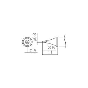 ■白光 こて先 ０．８ＷＤ型 T12-WD08 1本