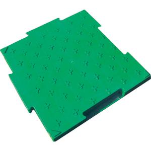 サンコー 樹脂製敷板 ８Ｙ３０１７ ロードマットグリーン 幅０．５×長さ０．５ｍ 8Y3017 1枚｜ganbariya-shop
