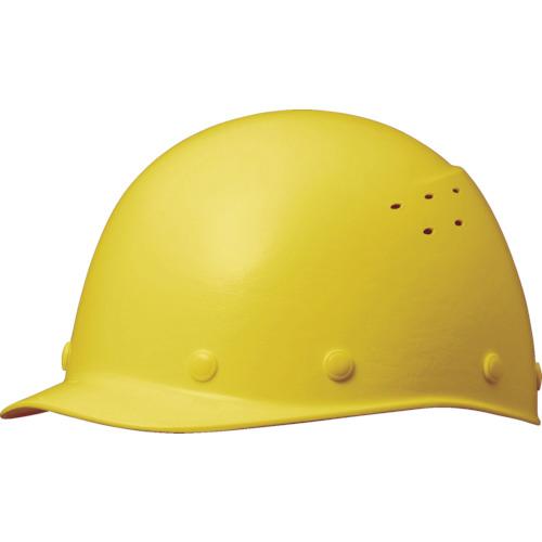 ミドリ安全 ＦＲＰ製ヘルメット 野球帽型 通気孔付 イエロー SC-9FVRA-KP-Y 1個