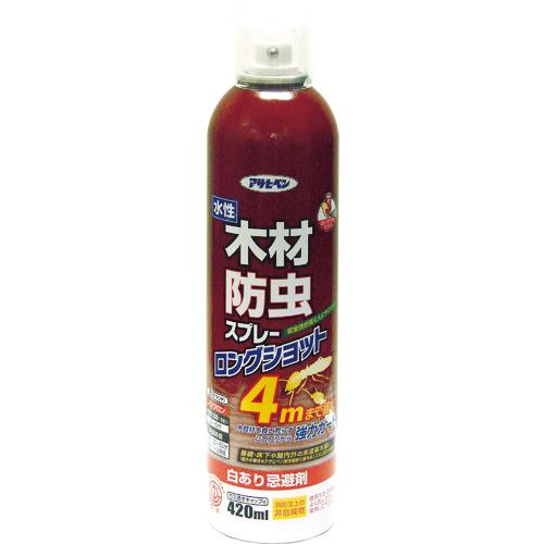 アサヒペン 建築用下地剤 木材防虫スプレー ０．４２Ｌ クリア 521002 1本