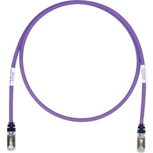 パンドウイットコーポレーション パンドウイット CAT6A／CAT6 シールドパッチコード 1m 紫 STP6X1MVL STP6X1MVL 1本
