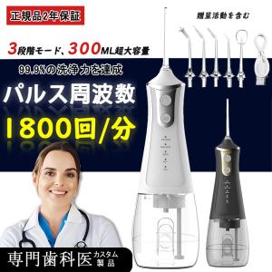 【特価】口腔洗浄器 ジェットウォッシャー 歯垢除去 300ML 大容量 口内洗浄機 矯正 歯間洗浄機 ウォーターフロス 歯磨き 替えノズル