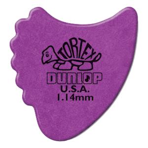 10枚セット ジムダンロップ ギターピック トーテックス フィンズ Jim Dunlop Tortex Fins 414R1.14mm｜gandgmusichotline