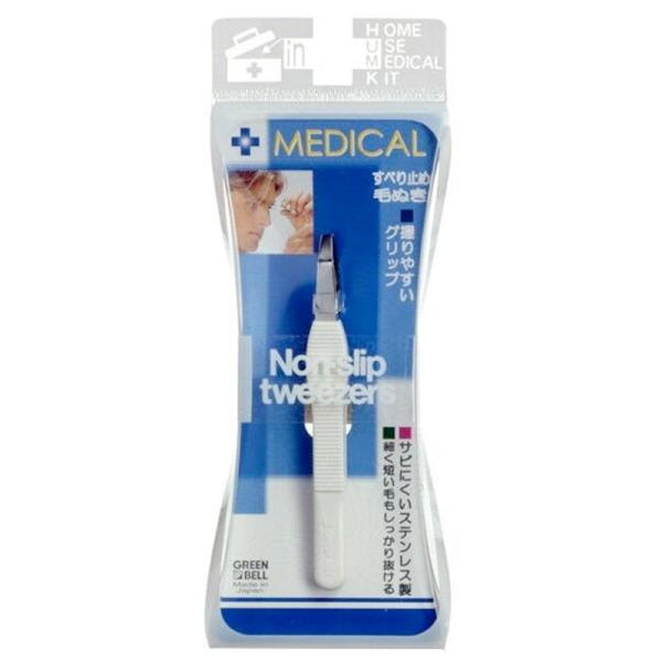 グリーンベル MEDICAL メディカル すべり止め 毛抜き GREEN BELL NO80 日本製
