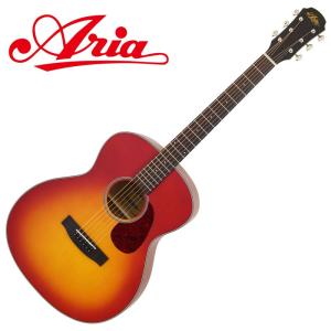 ARIA Aria-101 MTCS (Cherry Sunburst, Matt)/スプルース＆サペリに、艶消し仕上げのオーディトリアム、アコースティックギター｜gandgmusichotline