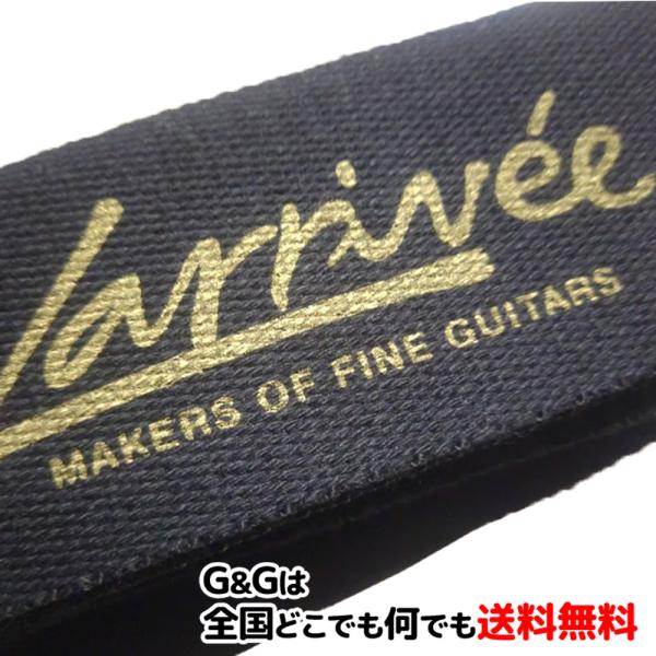 ラリビー 日本限定 コットン ギターストラップ ブラック Larrivee Japan Limite...