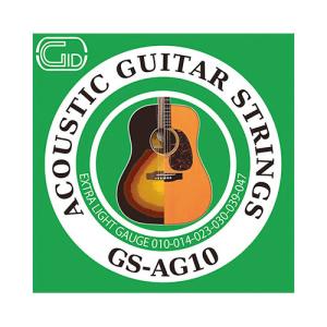 【１セット】アコギ弦 フォスファーブロンズ 10-47 エクストラライト ジッド GID GS-AG10｜gandgmusichotline