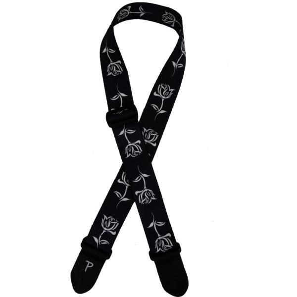 Perri's (ペリーズ) LPCP-7024 2inch POLYESTER B&amp;W ROSE/...