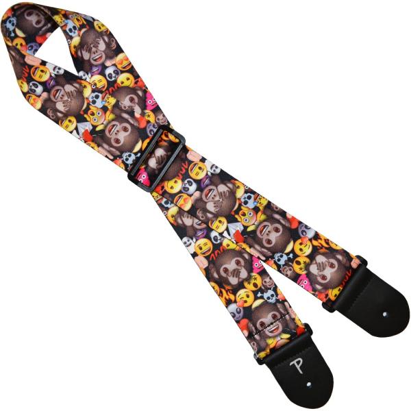 ギターストラップ Perri's/ペリーズ LPCPE-8215 EMOJI MONKEYS ON ...