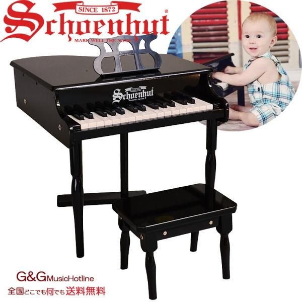 シェーンハット 30鍵盤 ミニグランドピアノ（椅子付） ブラック 30-Key Black 309B...