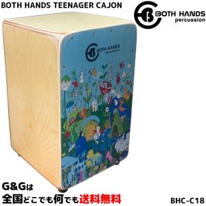 収納バッグ付 ボスハンズ 小型カホン BOTH HANDS TEENAGER CAJON BHC-C18｜gandgmusichotline