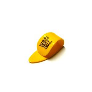 ERNIE BALL(アーニーボール) ギター ピック「#9210 THIN THUMB PICKS Med / YELLOW(イエロー・ミディアム)×２４個セット」サムピック｜gandgmusichotline