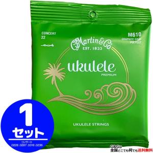 Martin ウクレレ弦 M-610×1セット Graphite Grey Polygut コンサート用 マーチン弦