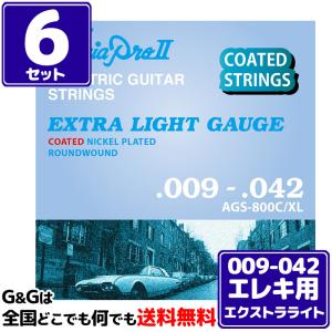 AriaProII エレキ弦 AGS-800C/XL×6セット Extra Light 09-42