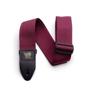 アーニーボール ギターストラップ  ポリプロ・ストラップ バーガンディー Ernie Ball Burgundy Polypro Guitar Strap P04047｜gandgmusichotline