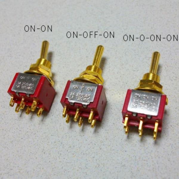 Montreux モントルー ミニスイッチ Mini Switch 6P ON-ON Gold 14...