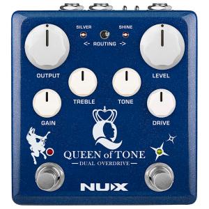 ニューエックス デュアルオーバードライブペダル クイーンオブトーン NUX Queen of Tone Dual Overdrive NDO6｜gandgmusichotline
