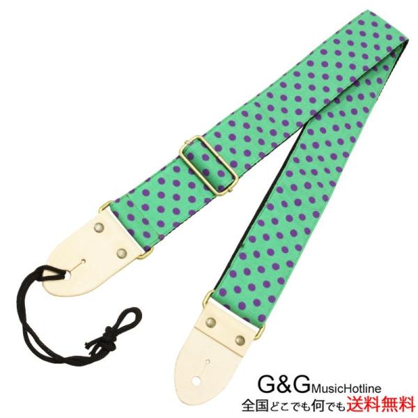 ARIA SPS-2000DT GR 点 GREEN アリア ギターストラップ ドットグリーン Gu...