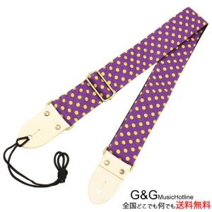 ARIA SPS-2000DT PP 点 PURPLE アリア ギターストラップ ドットパープル Guitar Strap