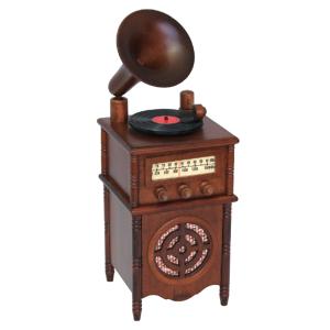 木製ミニアンティークオルゴール ディスクオルゴール ~カノン