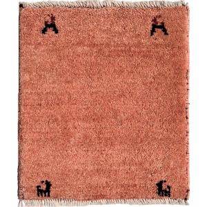 ペルシャ絨毯ギャベ　マット　約47×55 ｃｍ　ミニマット　手織り絨毯　ギャッベ　