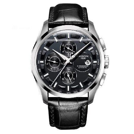 Swiss Watch メンズ 複雑な機能 アナログ 自動機械式腕時計 ステンレススチール 夜光腕時...