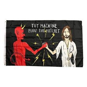 Toy Machine スケートボードバナー 旗 Bury The Hatchet 36インチ x 60インチ並行輸入｜gandm-store