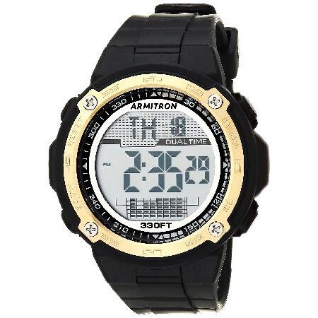 Armitron Sport Men&apos;s Gold-Tone Accented Digital Ch...