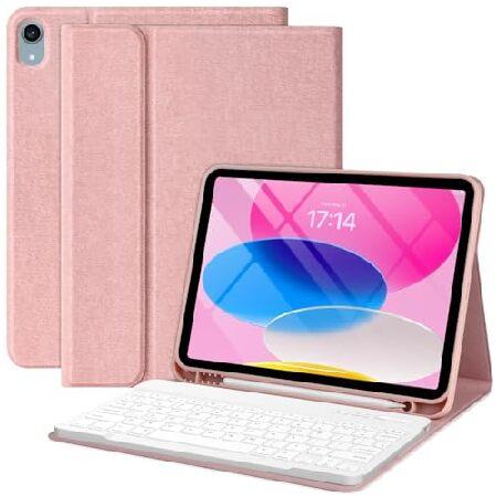 FUWANG iPad 10th Generation Case with Keyboard, Ke...
