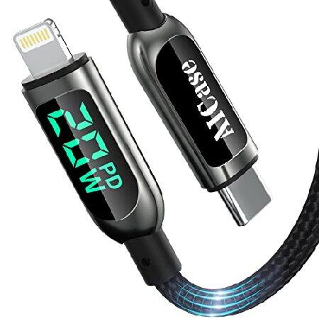 特別価格AICase USB C - L ライトニングケーブル 16フィート 充電同期コード LED...