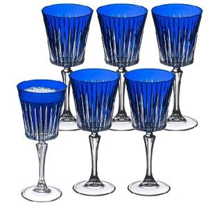 Barski European Colored Wine Glasses - Set of 6 Wine Goblets for Red Wine or White Wine - Elegant Colored Glassware Water Goblets - Gift Ready並行輸入｜gandm-store