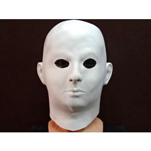 白ぬりマスク・アイコ、スケキヨものまねマスク　お化け屋敷、肝だめし！ハロウィン使える被り物です。