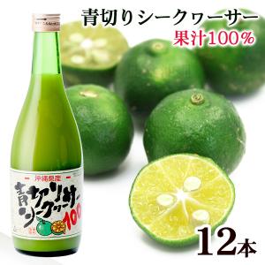 青切りシークワーサー100　500ml×12本　/青切 あおぎり シークワーサー｜沖縄健康市場