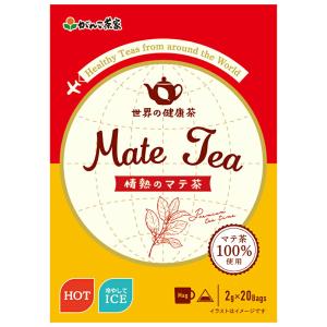 情熱のマテ茶 ブラック 100% 40g 三角ティーバッグ   世界の健康茶 マテ茶 水出し ティーバッグ ティーパック がんこ茶屋 がんこ茶家 健康茶