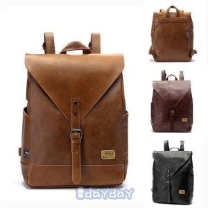 メンズ ビジネスリュック 革 レザー 大容量 レトロ 紳士用 上質 通勤 通学 リュックサック バックパック backpack ディパック｜ganso-3103