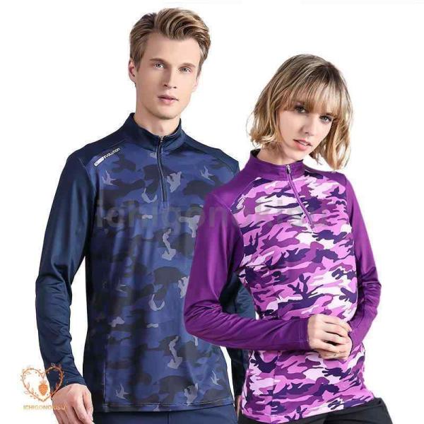 速乾Tシャツ メンズ レディース 吸汗速乾 迷彩 長袖tシャツ 登山 トレッキング アウトドア トッ...