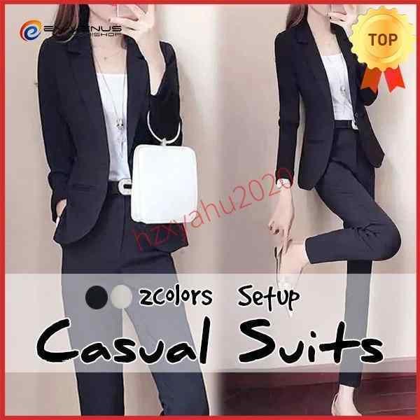 レディース スーツ セットアップ 2点セット セレモニースーツ 卒業式 結婚式 七五三 パンツスーツ...