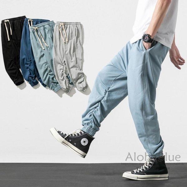 ワイドパンツ メンズ サルエルパンツ バギーパンツ 涼しいズボン テーパードパンツ ゆったり 40代...