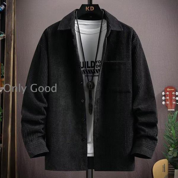 コーデュロイ シャツ メンズ 秋服 カジュアルシャツ 切り替え 長袖シャツ メンズシャツ トップス ...