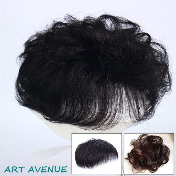 人毛80％ メンズウィッグ 部分ウィッグ 男性用ウイッグ 耐熱ウィッグ 自然 ウイッグ エクステンシ...